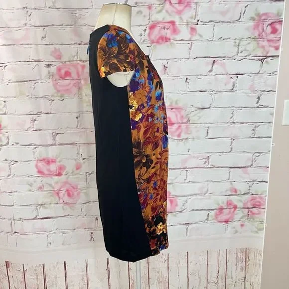 🔥5/25 sale🔥Maeve Anthropologie Silk Cap Sleeve Floral Multicolor Dress XS - Picture 4 of 10